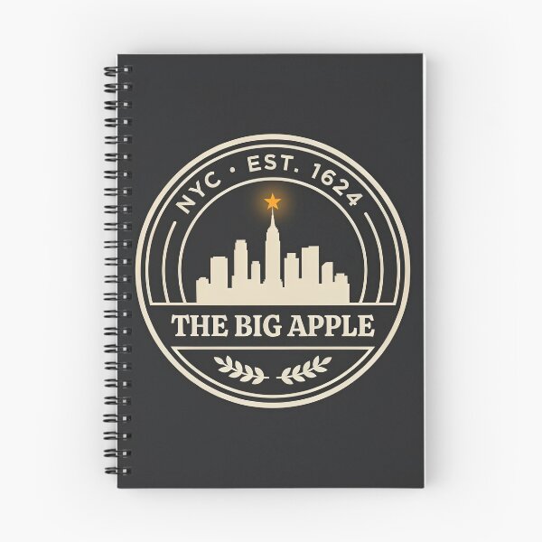 Item preview, NYC Skyline Crest — Big Apple Circular Badge Logo designed and sold by Shutter-Dragon.