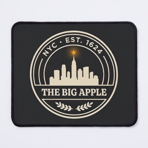 Item preview, NYC Skyline Crest — Big Apple Circular Badge Logo designed and sold by Shutter-Dragon.