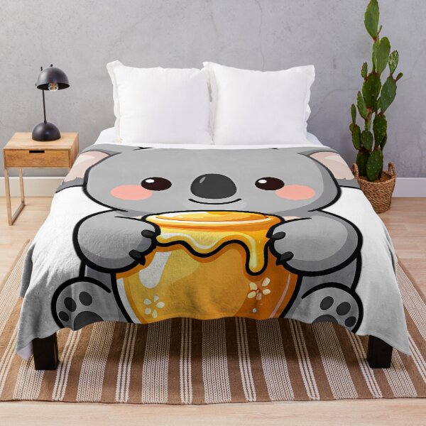 Item preview, Cute Baby Koala Hugging Golden Honey Pot designed and sold by pumsquare.