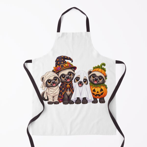Item preview, honey badger Pumpkin Halloween Ghost honey badgers designed and sold by QuiteOrbit.