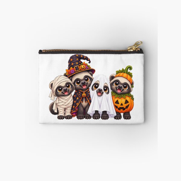 Item preview, honey badger Pumpkin Halloween Ghost honey badgers designed and sold by QuiteOrbit.