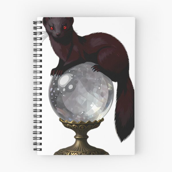 Item preview, Gothic Ermine Rose Quartz Scrying Orb designed and sold by IllumeInk.