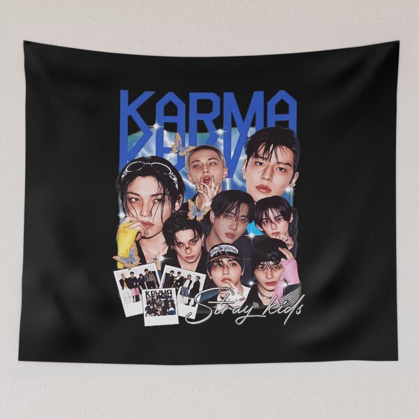 Item preview, Stray Kids Karma Vintage Kpop Fan  designed and sold by JamesRol160150.