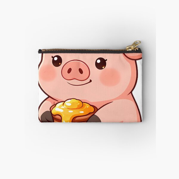 Item preview, Cute Baby Piglet Hugging Clover Honey Pot designed and sold by pumsquare.