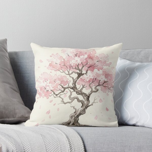 Item preview, Cherry Blossom Bonsai Art Print - Watercolor Sakura Wall Decor designed and sold by Purrfecta.