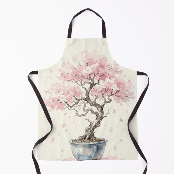 Item preview, Cherry Blossom Bonsai Art Print - Watercolor Sakura Wall Decor designed and sold by Purrfecta.