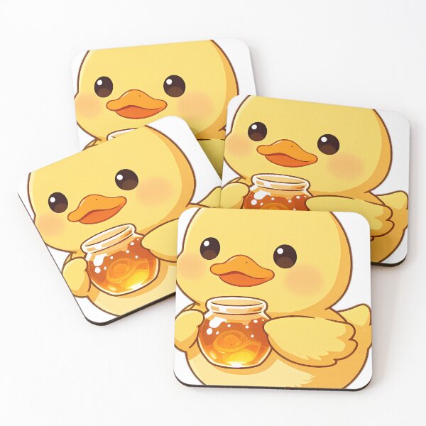 Item preview, Cute Yellow Duckling with Miniature Honey Pot designed and sold by pumsquare.