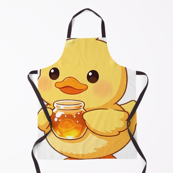 Item preview, Cute Yellow Duckling with Miniature Honey Pot designed and sold by pumsquare.