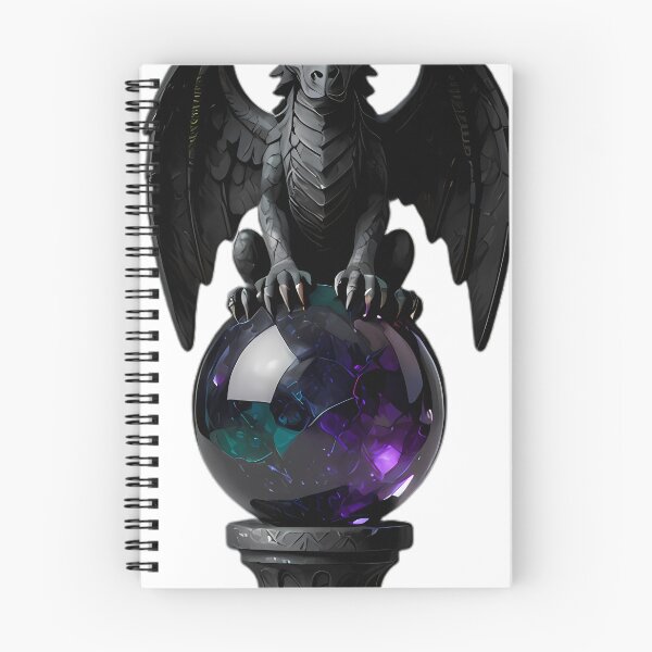 Item preview, Gothic Gargoyle Rainbow Fluorite Orb designed and sold by IllumeInk.
