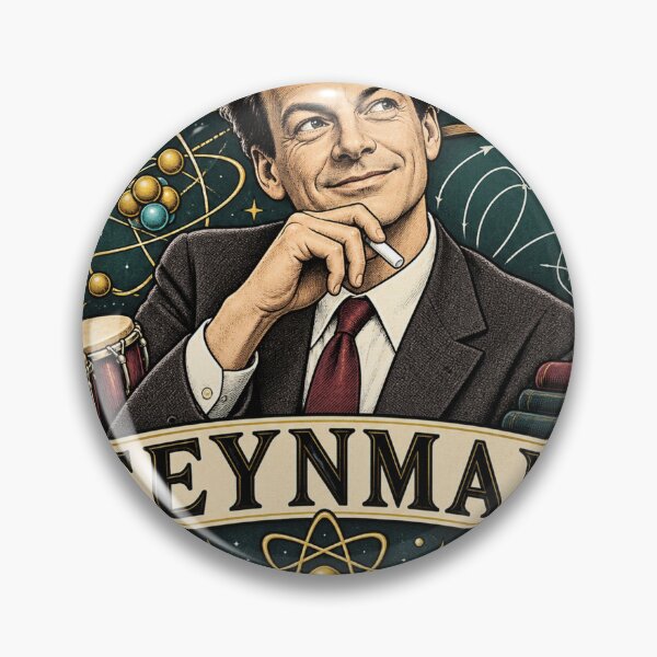 Item preview, Richard Feynman Vintage Science designed and sold by sublidesign.