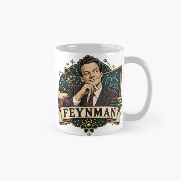 Item preview, Richard Feynman Vintage Science designed and sold by sublidesign.
