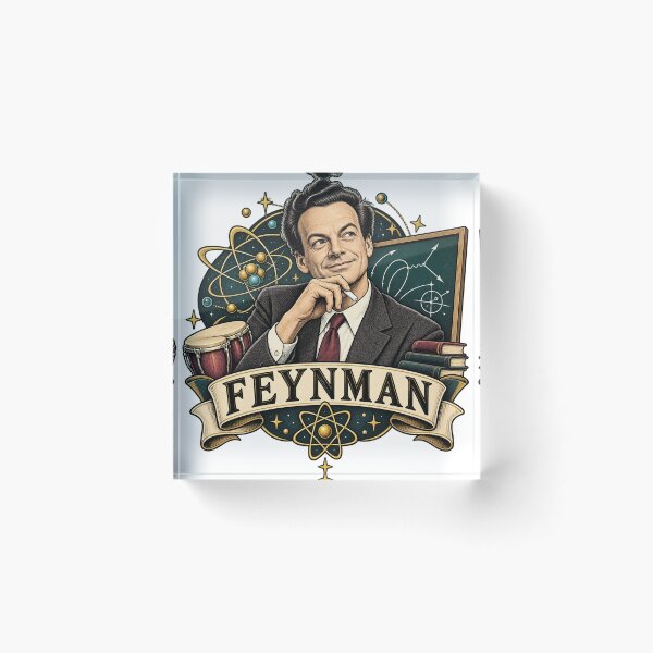 Item preview, Richard Feynman Vintage Science designed and sold by sublidesign.