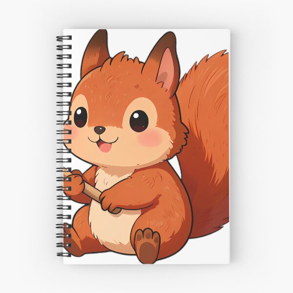 Item preview, Cute Baby Red Squirrel Hugging Honey Dipper designed and sold by pumsquare.