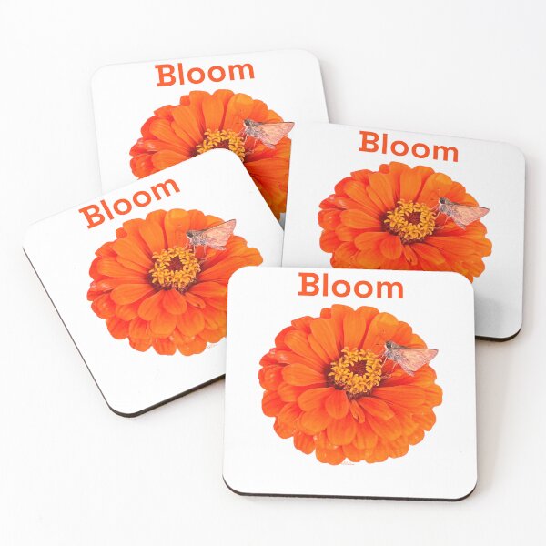 Item preview, Bloom, Orange flower with moth designed and sold by Josephine Ethereal.