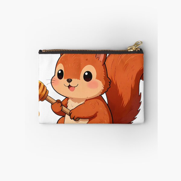 Item preview, Cute Baby Red Squirrel Hugging Honey Dipper designed and sold by pumsquare.