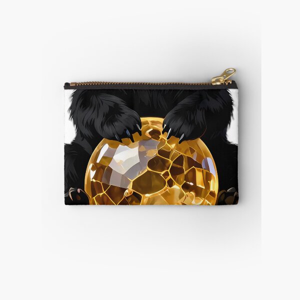 Item preview, Gothic Black Bear Cub Citrine Orb designed and sold by IllumeInk.