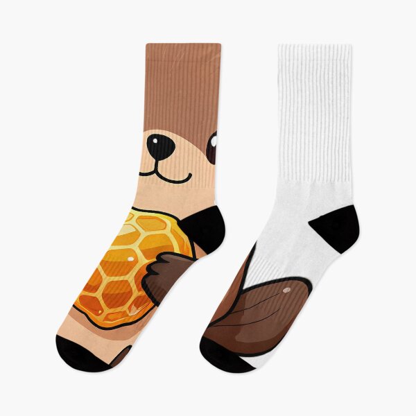 Item preview, Cute Baby Beaver Hugging Golden Honeycomb designed and sold by pumsquare.