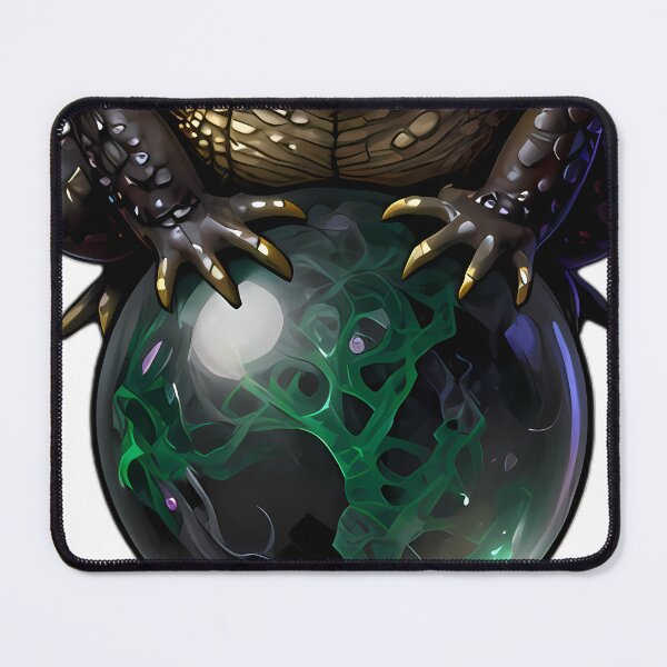 Item preview, Gothic Occult Toad Moss Agate Orb designed and sold by IllumeInk.