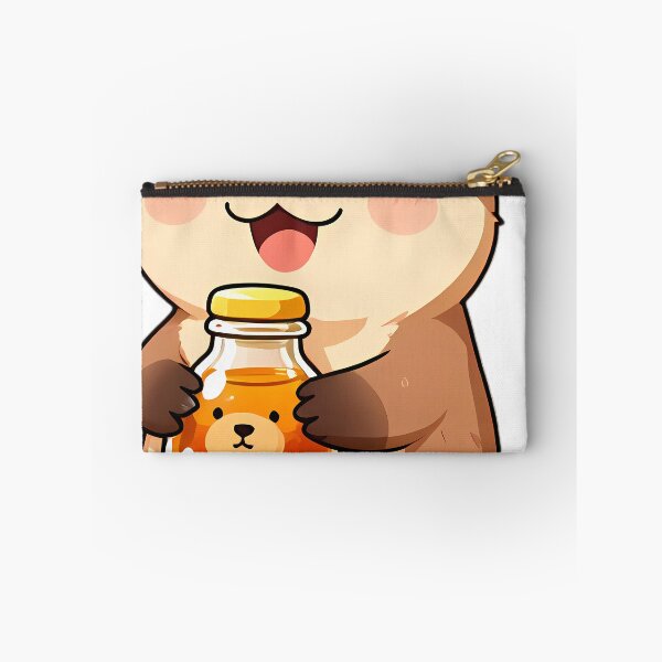 Item preview, Cute River Otter Pup Hugging Honey Bear Bottle designed and sold by pumsquare.