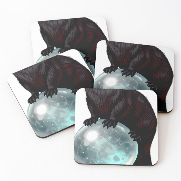 Item preview, Gothic River Otter Aquamarine Orb designed and sold by IllumeInk.