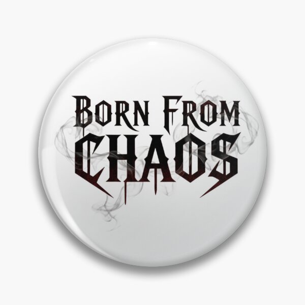 Item preview, Born From Chaos Dark Gothic Smoke Typography Art designed and sold by ZyVoAli.