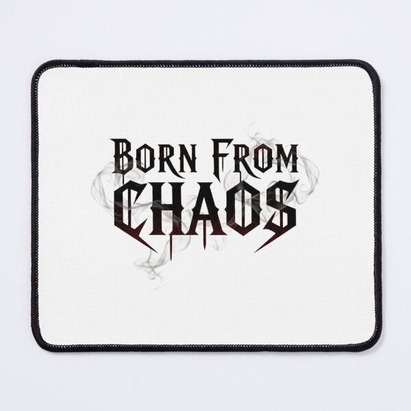 Item preview, Born From Chaos Dark Gothic Smoke Typography Art designed and sold by ZyVoAli.