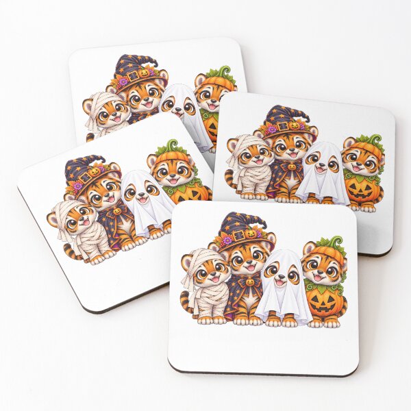 Item preview, Tiger Pumpkin Halloween Ghost Tigers designed and sold by QuiteOrbit.
