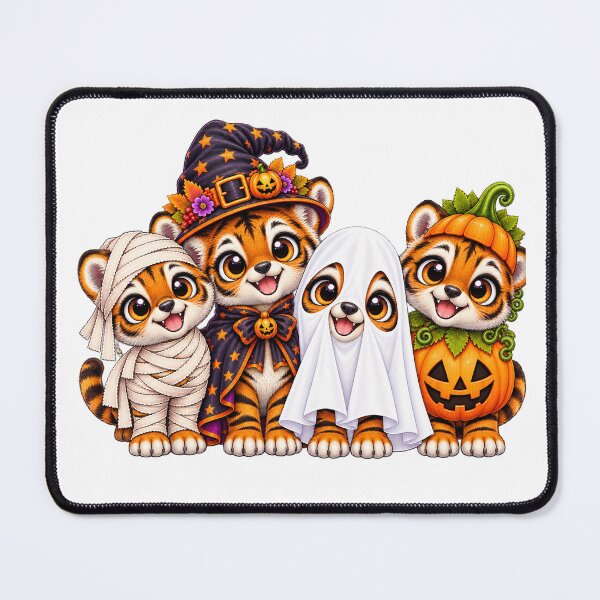 Item preview, Tiger Pumpkin Halloween Ghost Tigers designed and sold by QuiteOrbit.