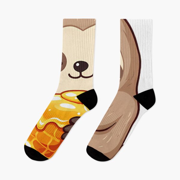 Item preview, Cute Baby Sloth Hugging Dripping Honeycomb designed and sold by pumsquare.