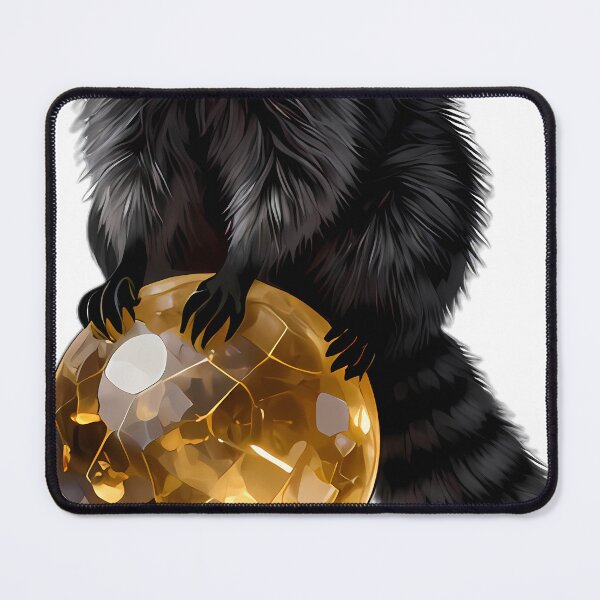 Item preview, Gothic Raccoon Smoky Citrine Orb designed and sold by IllumeInk.