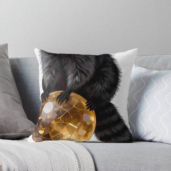 Item preview, Gothic Raccoon Smoky Citrine Orb designed and sold by IllumeInk.