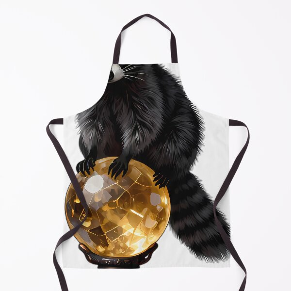 Item preview, Gothic Raccoon Smoky Citrine Orb designed and sold by IllumeInk.
