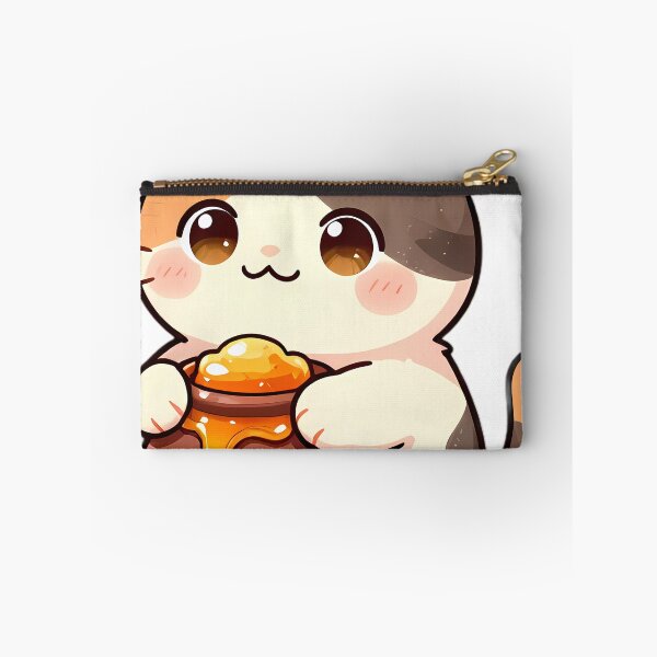 Item preview, Cute Calico Kitten Hugging Rustic Honey Pot designed and sold by pumsquare.