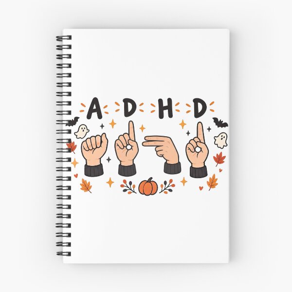 Item preview, ADHD ASL Halloween Awareness Deaf Neurodivergent Sign Language Design designed and sold by Marti’s Shop Corner.