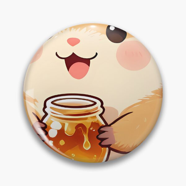 Item preview, Cute Baby Hamster Hugging Tiny Honey Jar designed and sold by pumsquare.