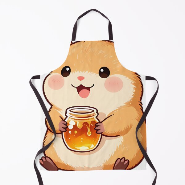 Item preview, Cute Baby Hamster Hugging Tiny Honey Jar designed and sold by pumsquare.