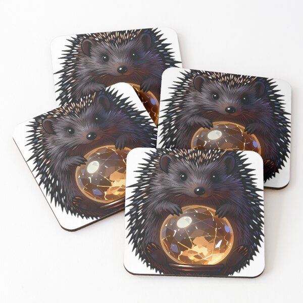Item preview, Gothic Hedgehog Amber Quartz Orb designed and sold by IllumeInk.