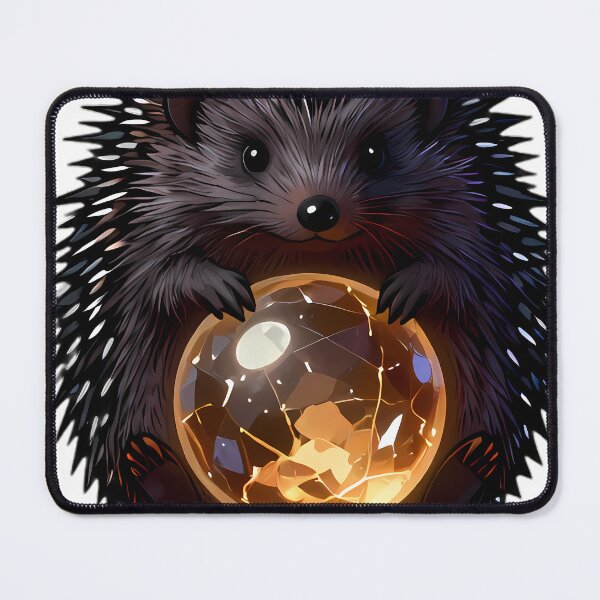 Item preview, Gothic Hedgehog Amber Quartz Orb designed and sold by IllumeInk.