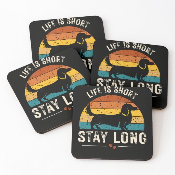 Item preview, Life Is Short Stay Long Funny Dachshund Vintage Dog Lover designed and sold by PAROSSA.