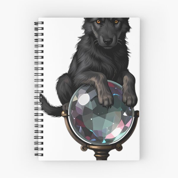 Item preview, Gothic Wolfhound Pup Quartz Orb designed and sold by IllumeInk.