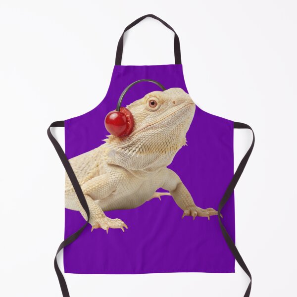 Item preview, Cute Albino Bearded Dragon with Cherry Fruit Headphones designed and sold by Sulco Design.