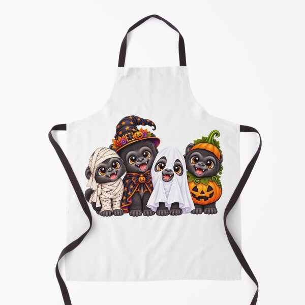 Item preview, gorilla Pumpkin Halloween Ghost gorillas designed and sold by QuiteOrbit.