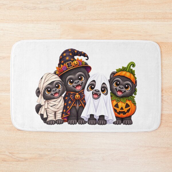 Item preview, gorilla Pumpkin Halloween Ghost gorillas designed and sold by QuiteOrbit.