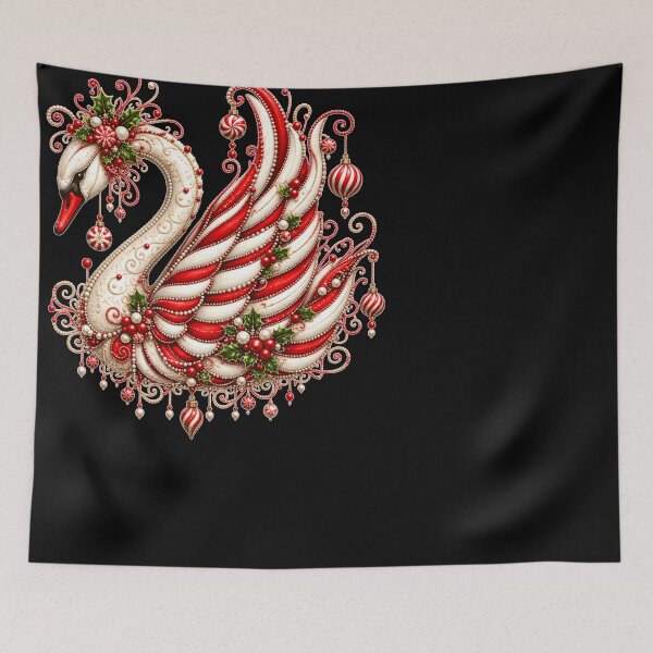 Item preview, Swans Xmas Merry Christmas designed and sold by CrinoSwice.