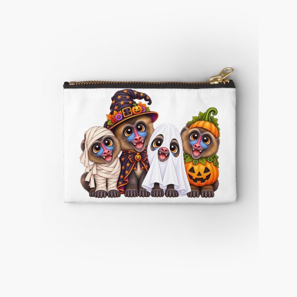 Item preview, Monkey Pumpkin Halloween Ghost Monkeys designed and sold by QuiteOrbit.