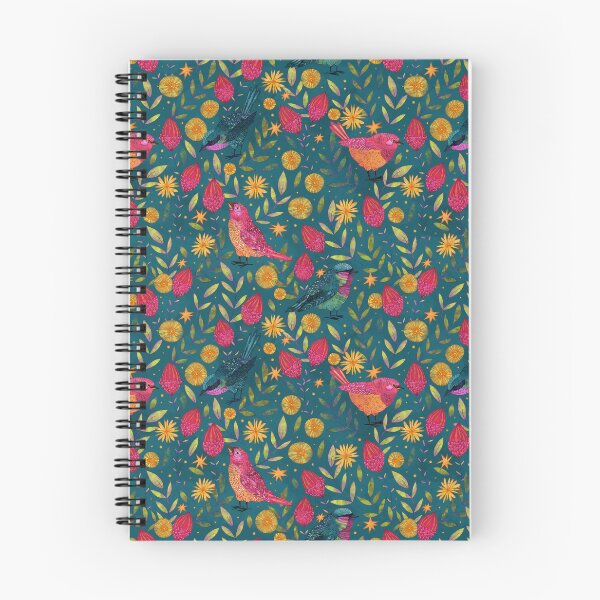 Item preview, Finches - Dark Blue designed and sold by inkedinred.