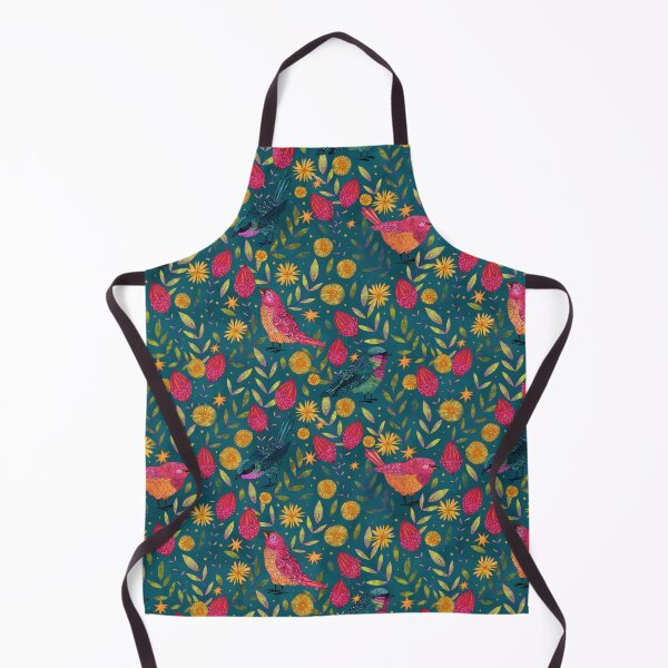 Item preview, Finches - Dark Blue designed and sold by inkedinred.