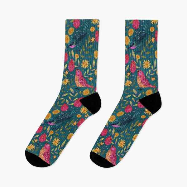 Item preview, Finches - Dark Blue designed and sold by inkedinred.