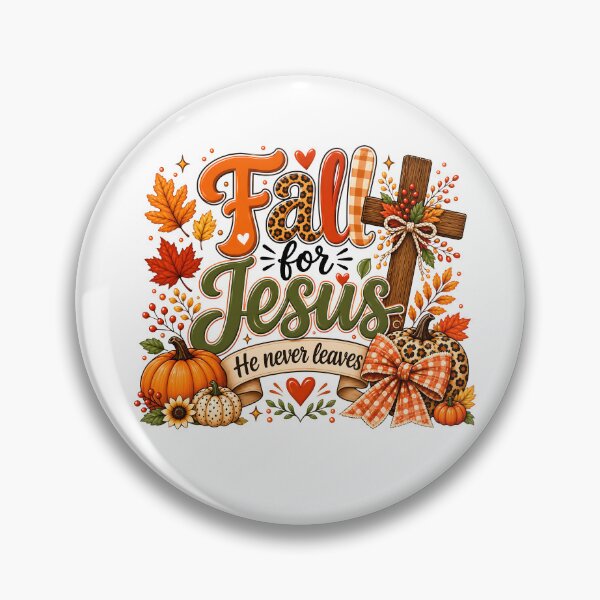 Item preview, Fall For Jesus He Never Leaves designed and sold by milomatchart.