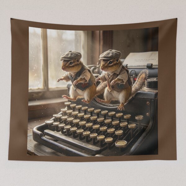 Item preview, Chipmunk Junior Reporters Hard at Work designed and sold by Tridentulus.